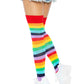 Cherry Rainbow Thigh High Socks -  - Hosiery