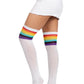 Nia Rainbow Thigh High Stockings -  - Hosiery