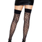 Wyld Leopard Net Thigh Highs -  - Hosiery