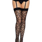 Amore Heart Net Thigh Highs -  - Hosiery