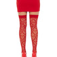 Amore Heart Net Thigh Highs -  - Hosiery