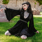 Nyx - Bell Sleeved Velvet Damask Dress with Harness - READY TO SHIP! -  - 