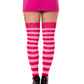 Cheshire Striped Thigh High Socks - Colorful Striped Socks - Rave Festival Hosiery -  - Thigh High Socks