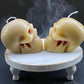 Handmade ✦ Bleeding Skull Candle ✦ Vanilla Cherry Cheesecake Soy Wax Gothic -  - Candle