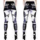 Form-Fitting Leggings | Monday Champagne | Gothic Black White Silver - Killstar - Leggings