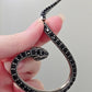 Killstar Temptation Snake Earring Black Crystal Darkened Silver Right Ear Cuff