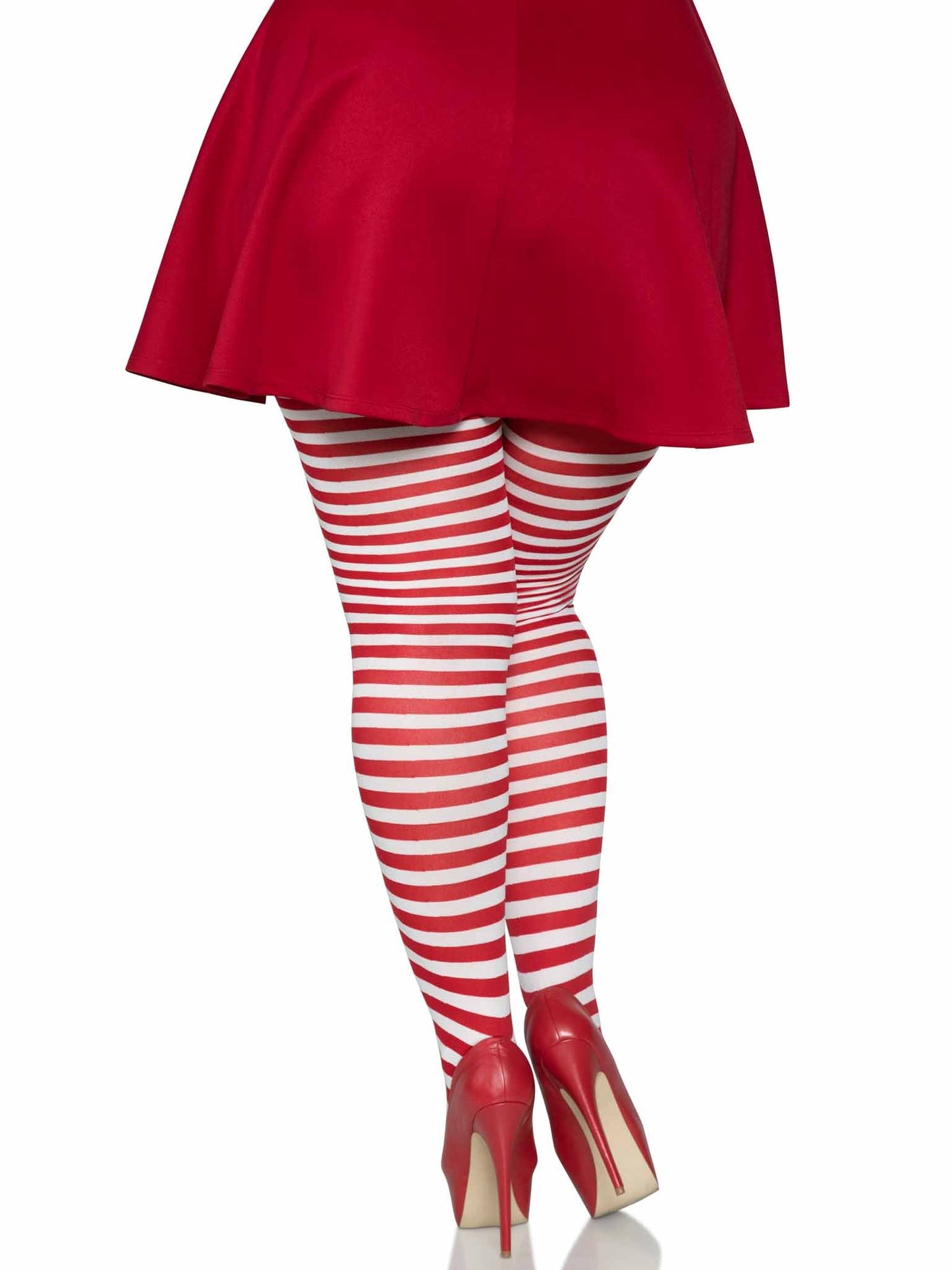 Plus Jada Striped Women's Tights -  - Hosiery