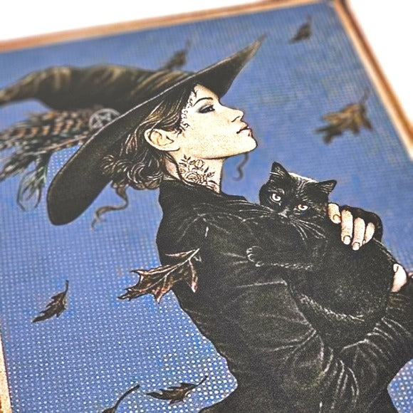 Vintage Metal Sign | Indoor/Outdoor | Cat Mom Gold, Blue, Black - A Gothic Universe - Signs