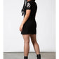 Killstar Trouble Gothic Graphic Mini Dress Black Occult Witchy T Shirt Dress S