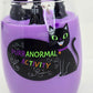 Artisan One Moon Flame Purr-fect Haunt Chamomile Lavender Wine Glass Candle