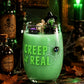 Artisan One Moon Flame Crypt Keeper Cornbread Pumpkin Wine Glass Candle