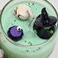 Artisan One Moon Flame Crypt Keeper Cornbread Pumpkin Wine Glass Candle