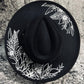 Vegan Felt Hat - XL Brim - Cottage Floral -  - 
