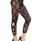 Flora Capri Footless Capri Tights -  - Hosiery