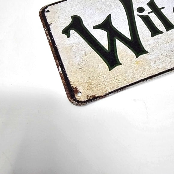 Vintage Metal Sign | Indoor/Outdoor | Witch's Kitchen Black, White - A Gothic Universe - Signs