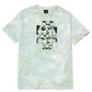 Wasted Darling Short Sleeve Tee | Blue Tie Dye Black Front & Back Graphic - HUF - Tops