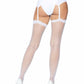 Gwen Fishnet Thigh High Stockings -  - Hosiery