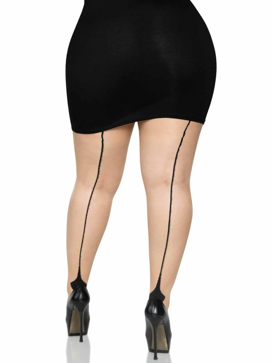 Nyx Plus Cuban Heel Pantyhose -  - Hosiery
