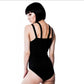 Essential Bodysuit | Tumblr | Gothic Black Strappy Graphic Bodysuit - Killstar - Bodysuit
