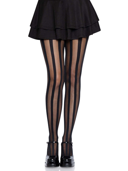 Beck Vertical Striped Tights - Bold Striped Pantyhose - Sexy Hosiery -  - Hosiery