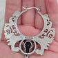 Killstar Worship The Night Hoop Earrings Ram Skull Baphomet Occult Filigree