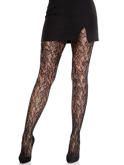 Camellia Lace Tights - Gothic Hosiery - Alternative Fashion Pantyhose -  - Lace Tights