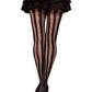 Kyra Striped Net Tights - Fishnet Stripe Tights - Opaque Pantyhose -  - Fishnet Tights