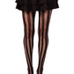 Kyra Striped Net Tights - Fishnet Stripe Tights - Opaque Pantyhose -  - Fishnet Tights
