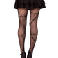 Stitched Up Net Tights - Gothic Fishnet Tights