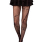 Stitched Up Net Tights - Gothic Fishnet Tights