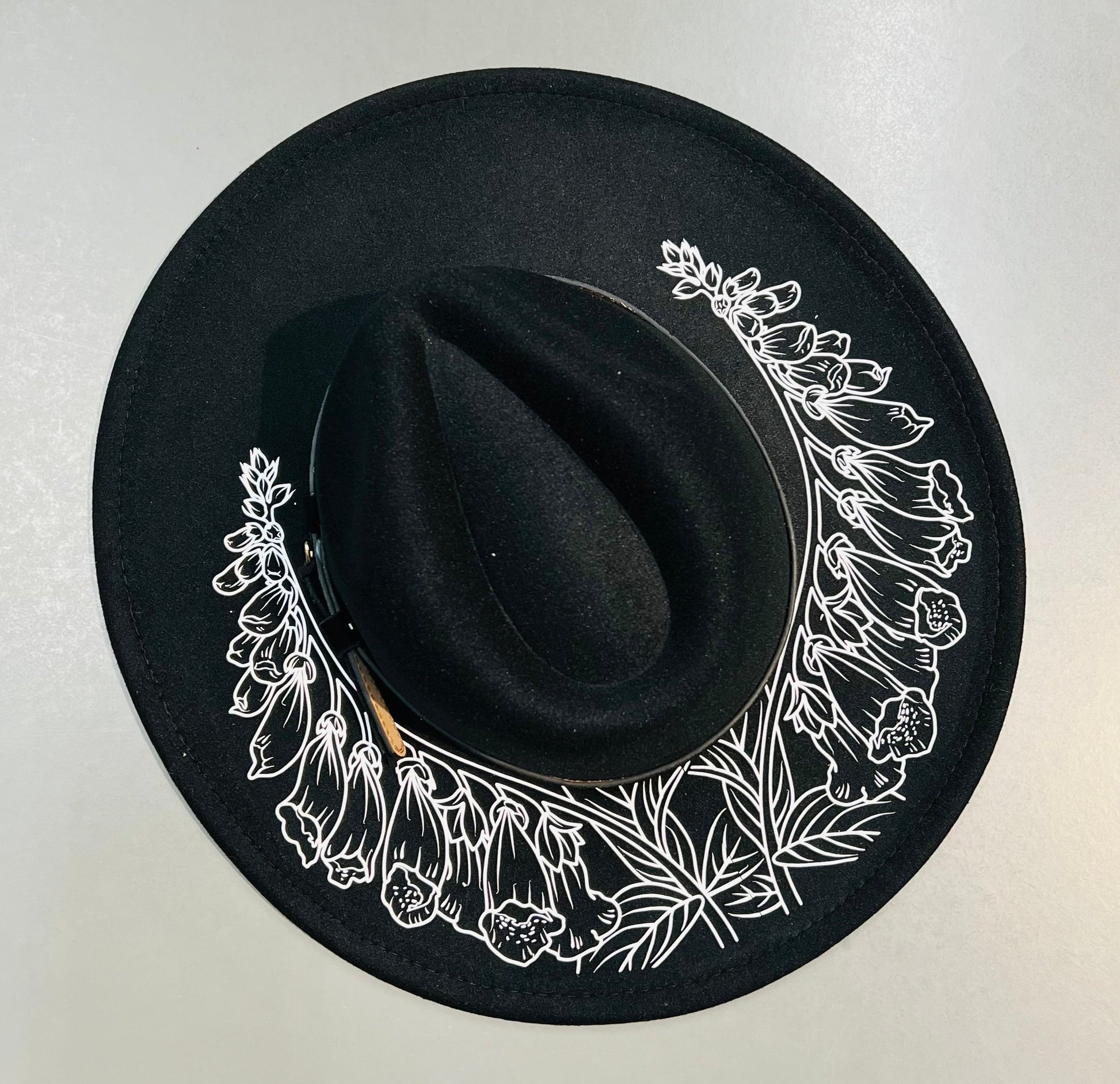 Vegan Felt Hat - XL Brim - Foxglove -  - 