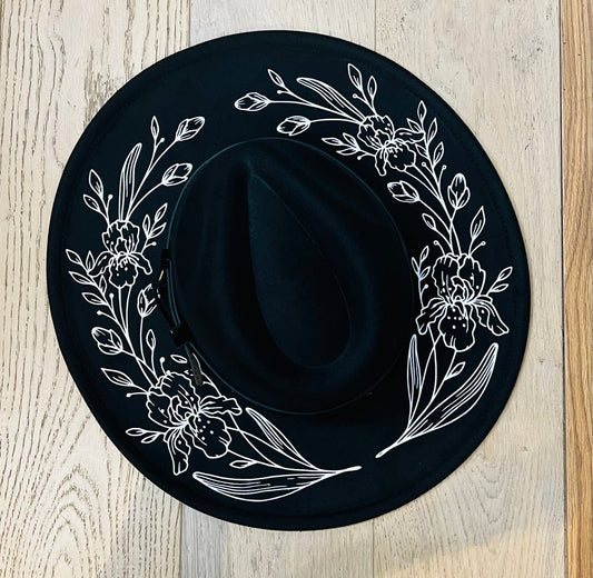 Vegan Felt Hat - XL Brim - Iris -  - 