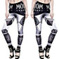 Form-Fitting Leggings | Monday Champagne | Gothic Black White Silver - Killstar - Leggings