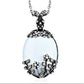 Opalite & Austrian Crystal Pendant | 30ctw Necklace 20" - A Gothic Universe - Necklaces