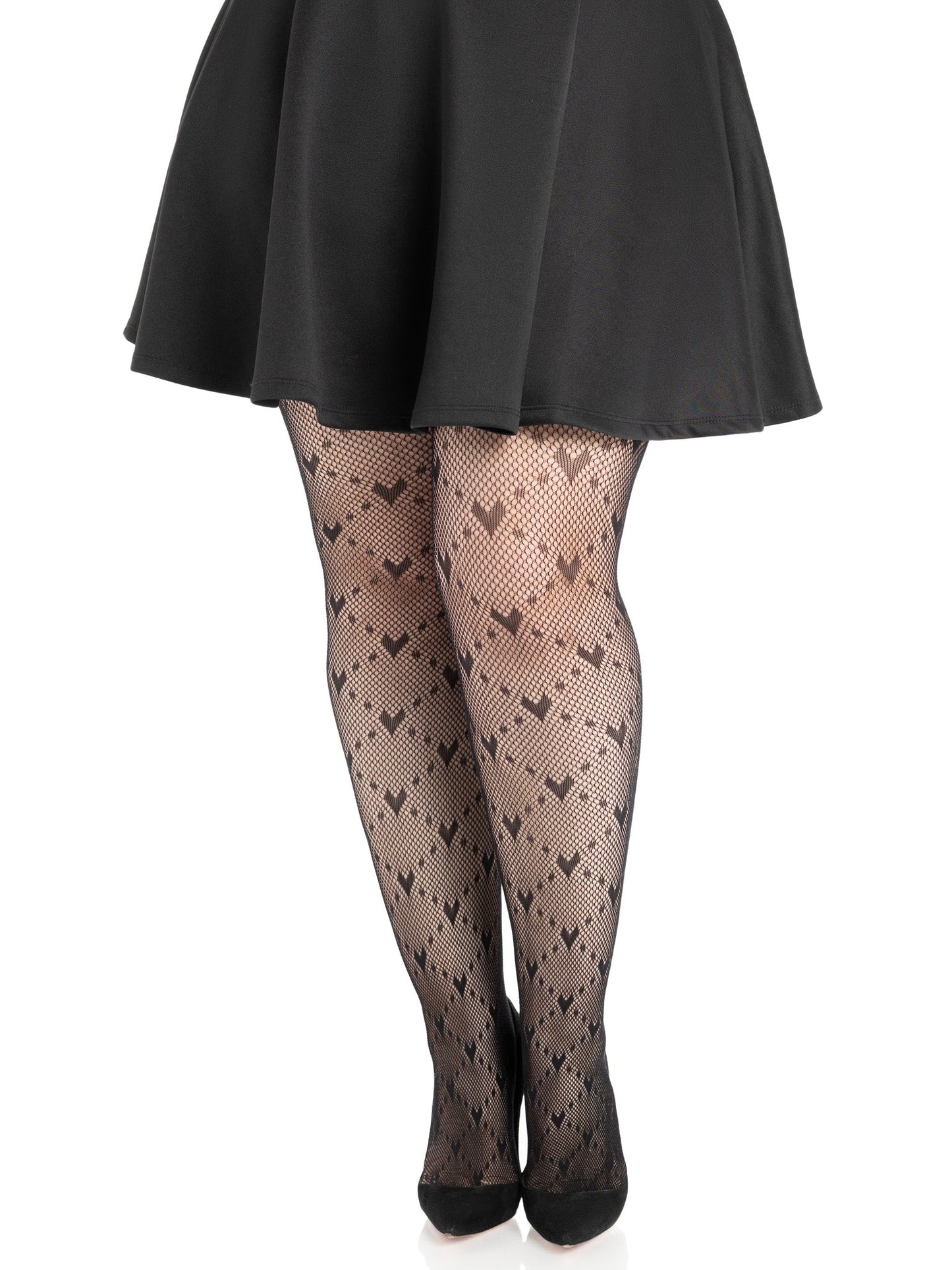 Valentina Heart Net Tights