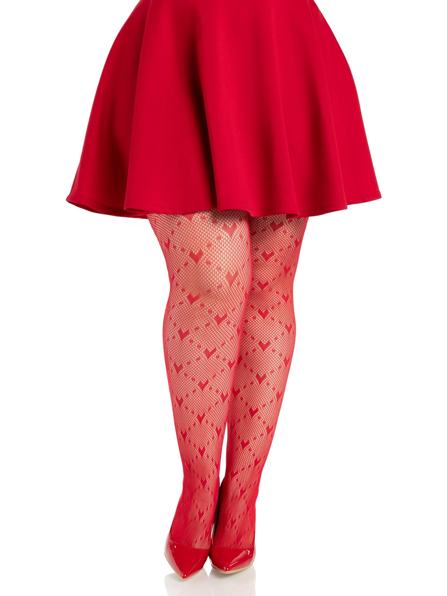 Valentina Heart Net Tights