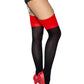 Emma Contrast Cuban Heel Stockings -  - Hosiery
