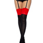 Emma Contrast Cuban Heel Stockings -  - Hosiery