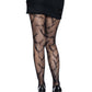 Bat Net Tights - Gothic Halloween Fishnet Hosiery - Vampire Costume Tights -  - Hosiery