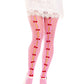 Sweetheart Striped Tights -  - Hosiery