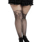 Plus Harlow Net Striped Tights