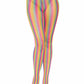 Tay Rainbow Striped Fishnet Tights - Colorful & Stylish -  - Fishnet Tights