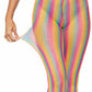 Tay Rainbow Striped Fishnet Tights - Colorful & Stylish -  - Fishnet Tights