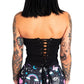 Its Alive Zombie Corset Lace-Up Strapless Top S -  - Corset