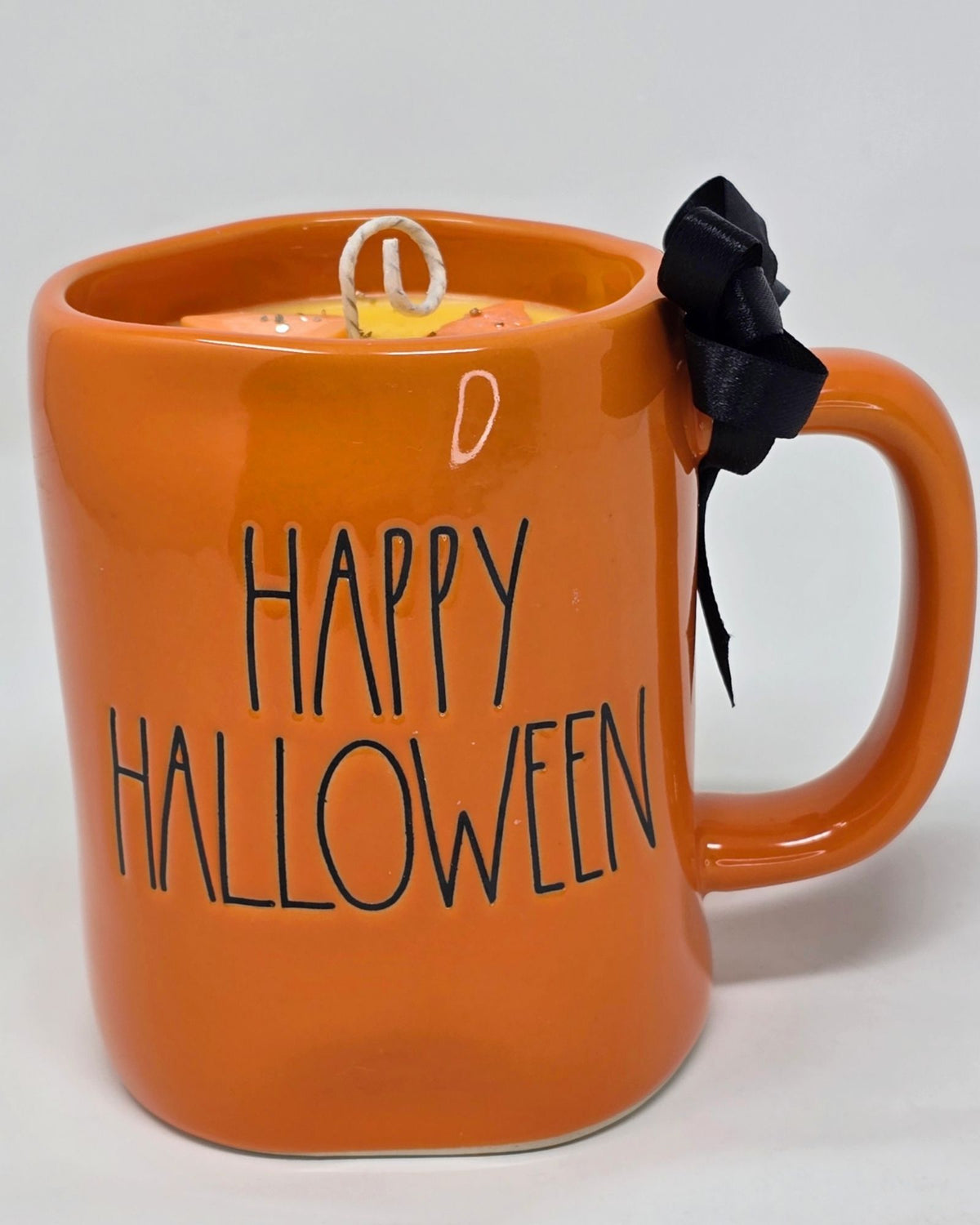 Artisan One Moon Flame Rae Dunn Happy Halloween Mug Candle Banana Nut Bread Fall Soy Wax