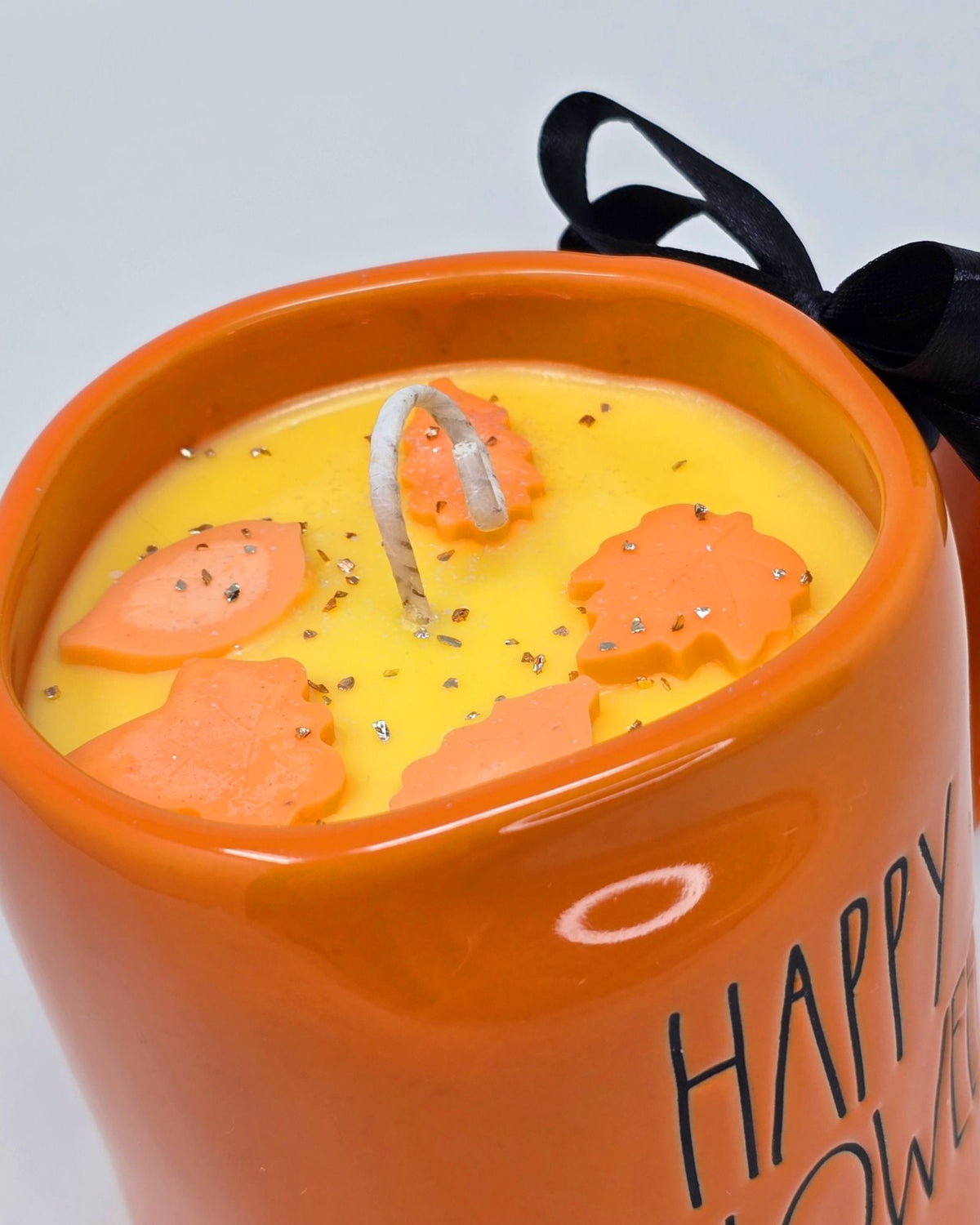 Artisan One Moon Flame Rae Dunn Happy Halloween Mug Candle Banana Nut Bread Fall Soy Wax