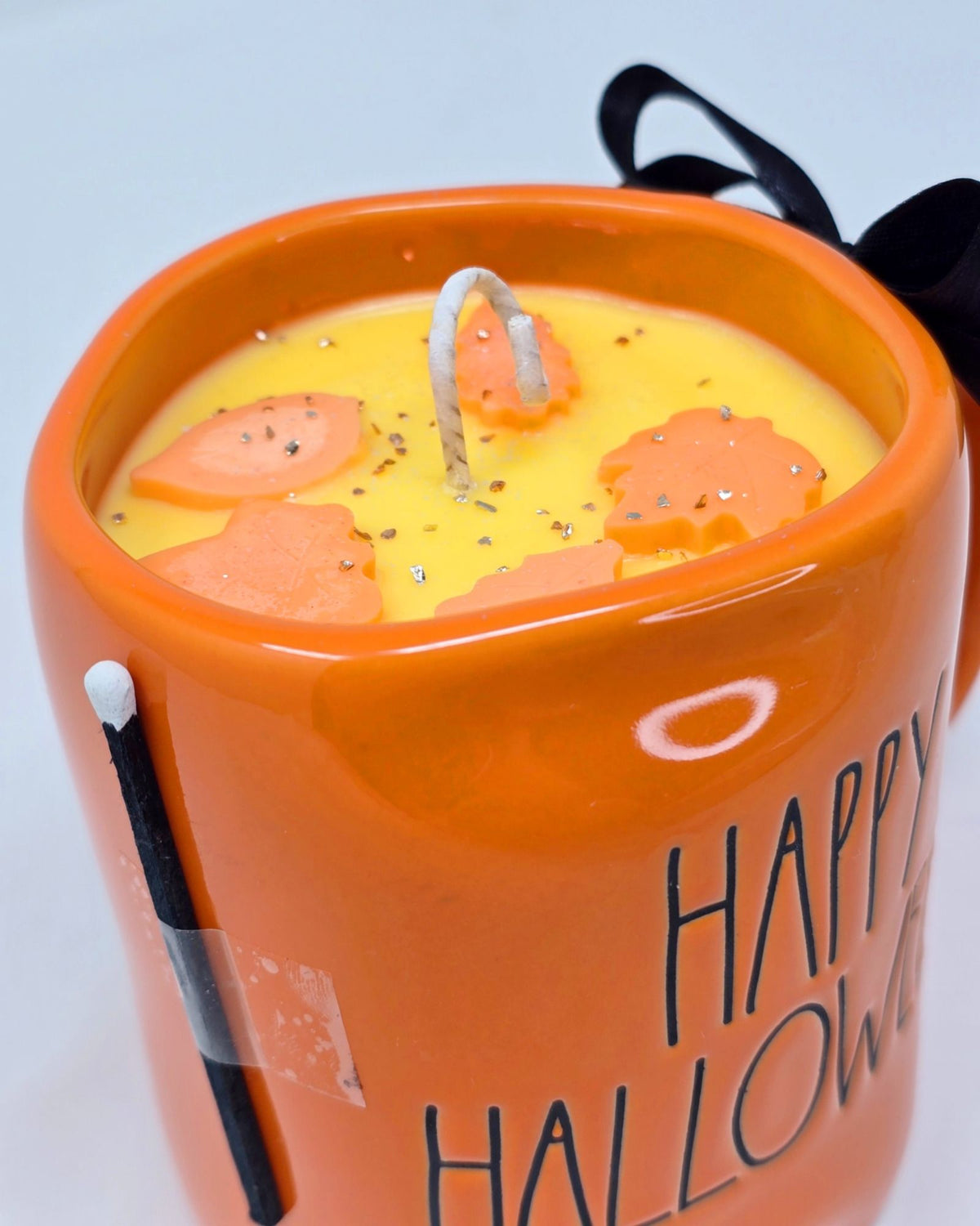 Artisan One Moon Flame Rae Dunn Happy Halloween Mug Candle Banana Nut Bread Fall Soy Wax