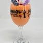 Artisan One Moon Flame Midnight Coven Spritz Halloween Wine Glass 12oz Candle