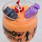 Artisan One Moon Flame Midnight Coven Spritz Halloween Wine Glass 12oz Candle