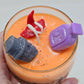 Artisan One Moon Flame Midnight Coven Spritz Halloween Wine Glass 12oz Candle